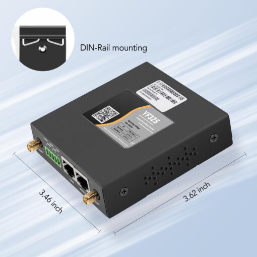 4G VPN Router, Industrial 4G LTE Router Yeacomm YF325 WiFi Modem Router Unlocked with Dual Sim Card Slot, RS232, External Antenna Cellular Modem in North/South America, NOT for Verizon - Image 5