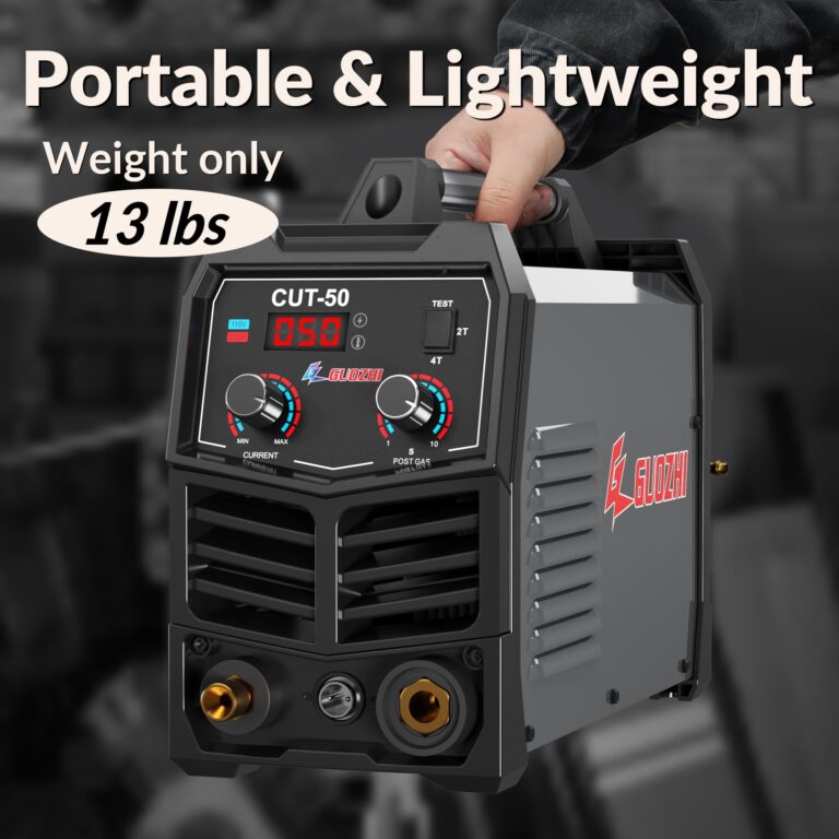 GZ GUOZHI Plasma Cutter, 50 Amp Air Inverter Plasma Cutter, 110V/220V Dual Voltage Digital Display IGBT Inverter Plasma Cutting Machine with 2T/4T/TEST Function - Image 3