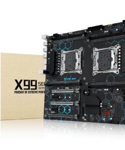 SHANGZHAOYUAN X99 Dual CPU Motherboard Intel LGA 2011-V3 Motherboard for Xeon E5 V3/V4 Series Processor (E-ATX, DDR4 Max 256GB, PCIe 3.0, NVME/NGFF M.2, SATA 6Gbps, USB 3.0, Gigabit LAN)