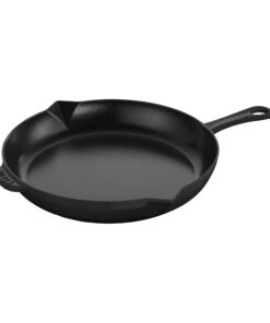 Staub Cast Iron 12-inch Fry Pan - Matte Black, Made in France