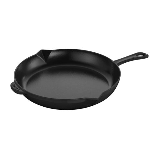 Staub Cast Iron 12-inch Fry Pan - Matte Black, Made in France