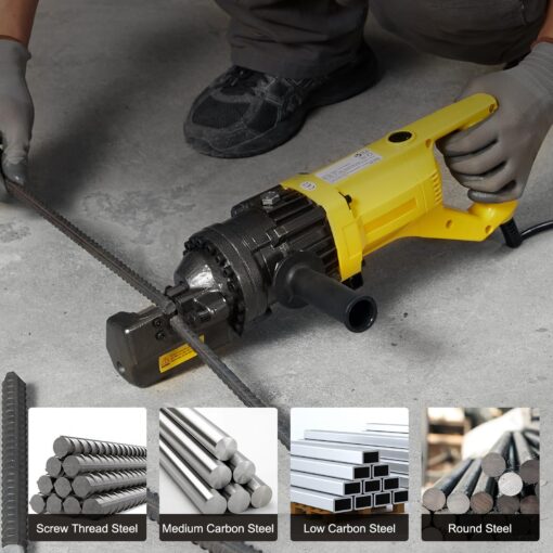 Happybuy Electric Hydraulic Rebar Cutter,900W Portable Electric Rebar Cutter,Cutting up to 5/8 Inch #5 4-16mm Rebar within 3 Seconds,110V,with Easy to Carry Stainless Box(900W RC-16) - Image 5