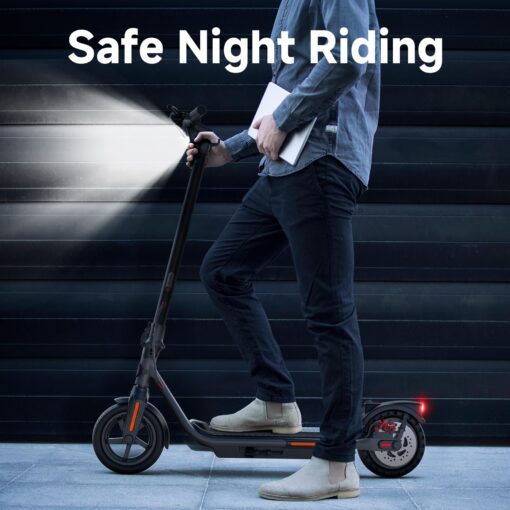 TST Electric Scooter for Adult, Up to 19 MPH and 20 Miles Long Range E Scooter, 8.5"/10" Solid and Pneumatic Tire, Portable Folding EScooter with Dual Brakes, Commuting Escooter App Control - Image 2