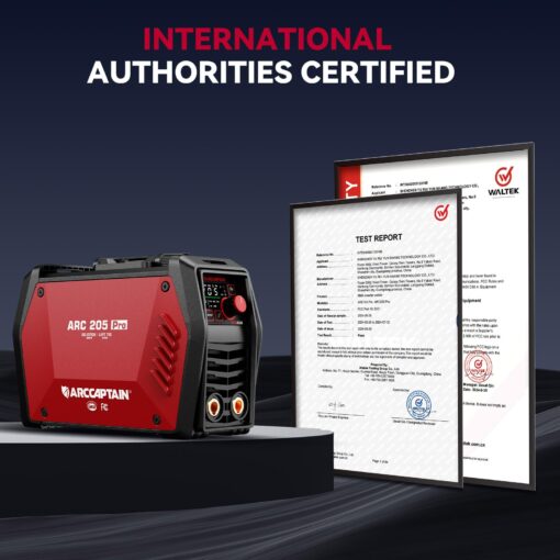 ARCCAPTAIN iControl ARC205 Pro Stick Welder, [APP Control] 205Amp ARC/Lift TIG Welding Machine, Large LED Display, IGBT Inverter 110V/220V MMA Welder with Hot Start, Arc force, and Anti-Stick - Image 3