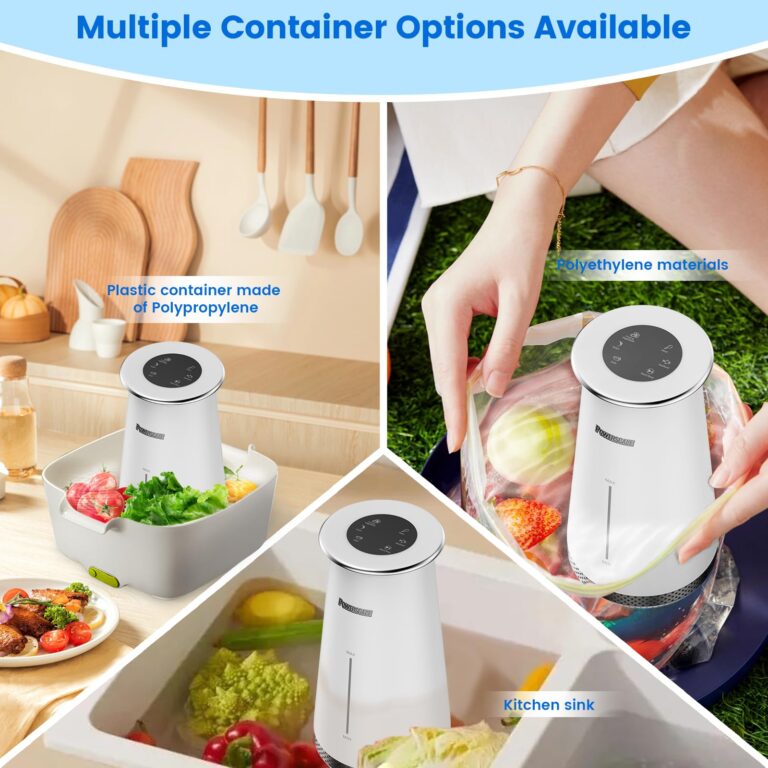 Powerscale Ozone Generator Fruit and Vegetable Washing Machine with Ozone Bubble Removes Pesticides Bacteria Hormone Residues, Fruit Vegetable Cleaner Device with Timer & Smart Touch Control - Image 4
