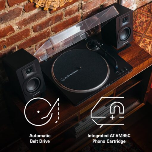 Audio-Technica AT-LP70X-BG Automatic Turntable, Black/Grey - Image 3