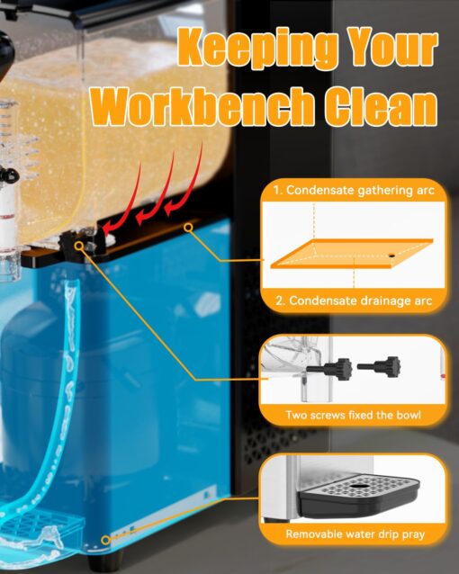 Slushie Machine, No Ice Needed, 0.8 Gallons Slushy Machine for Home with Food-Grade PC Tank for Slushy Daiquiri Lemon Lime Slush, Margarita Machine for Birthday Party Kitchen - Image 4
