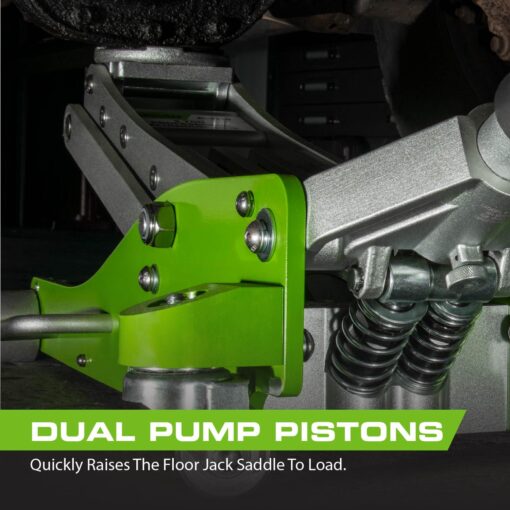ARCAN Tools 3-Ton Quick Rise Aluminum Floor Jack with Dual Pump Pistons & Reinforced Lifting Arm (A20018_A20019) - Image 3