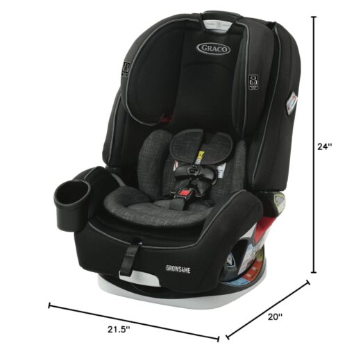 Graco Grows4Me 4-in-1 Car Seat, Convertible Infant to Toddler Car Seat and Booster, West Point Design, for 10 Years of Safe, Comfortable Journeys - Image 2