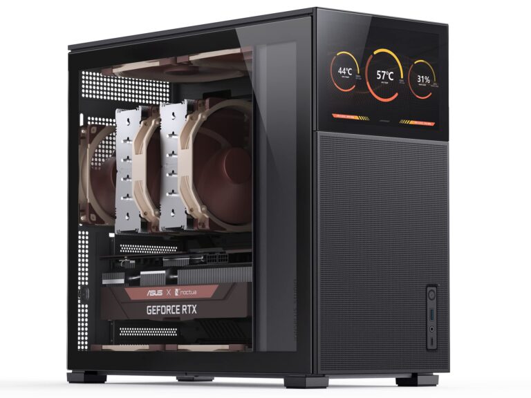 JONSBO D41 MESH SC Black ATX Computer Case with Screen, ATX PC Case Mid Tower/Support RTX 4090(335-400mm) GPU 360/280AIO,Power A-TX/SFX: 100mm-220mm Multiple Tool-Free Design,Black - Image 5