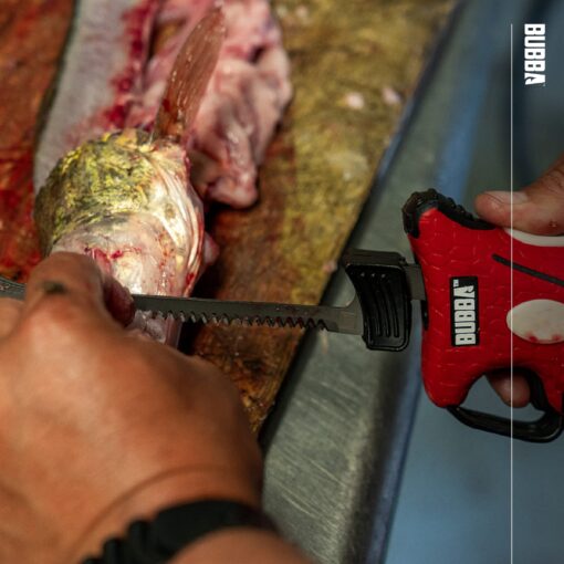 BUBBA Li-Ion Cordless Electric Fillet Knife with Non-Slip Grip Handle, 4 Ti-Nitride S.S. Coated Non-Stick Reciprocating Blades, Charger and Case for Fishing - Image 3