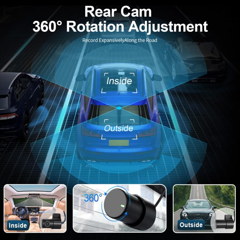 Mangoal Front 4K & Rear 1080p Dash Cam for Mazda CX5 2019-2025 & CX-9 2020-2025 2.5S Select Preferred Carbon Edition Plus Turbo Signature Touring Signature Grand Touring Sport, WiFi & App, 128GB Card - Image 3