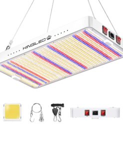 2025 KP3000 LED Grow Lights with Yield LEDs 4x4ft Coverage Full Spectrum Grow Lights for Indoor Hydroponic Plants Greenhouse Growing Lamps Veg Bloom Daul Mode