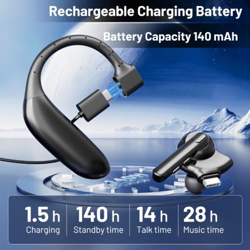 Hearing Aids, Noise Cancellation Hearing Aids for Seniors with Bluetooth, Hearing Amplifier for Hearing Loss, Rechargeable, Clear Sound - Image 5