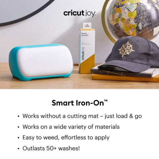 Cricut Joy Machine and Mini Easy Press with Tool Kit and Smart Iron-On Vinyl Sampler Bundle - Cutting Machine and Small Heat Press with HTV Accessories, Portable Die Cutting and Iron Pressing Machines - Image 4
