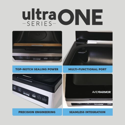 Chamber Vacuum Sealer Machine USV1 Ultra SeriesONE, Food Sealer for Wet Foods, Meat Sealers, Packing Machine, Compact Vacuum Chamber Sealer with 10-Inch Vacuum Sealer Bar - Avid Armor - Image 7