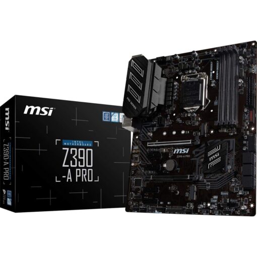 MSI Z390-A PRO LGA1151 (Intel 8th and 9th Gen) M.2 USB 3.1 Gen 2 DDR4 HDMI DP CFX Dual Gigabit LAN ATX Z390 Gaming Motherboard - Image 2