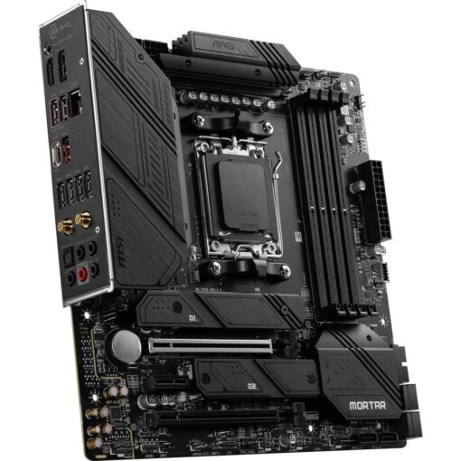 MSI MAG B650M Mortar WiFi Gaming Motherboard (AMD Ryzen 9000/8000/7000 Series Processors,AM5,DDR5,PCIe 4.0,M.2 Slots,SATA 6Gb/s,USB 3.2 Gen 2,HDMI/DP,Wi-Fi 6E,Bluetooth 5.3,2.5Gbps LAN,mATX) - Image 4