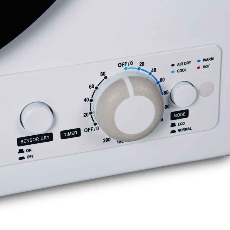 BLACK+DECKER BCED26 Compact Dryer for Standard Wall Outlet, Small, 5 Modes, Load Volume 8.8 lbs., White - Image 8
