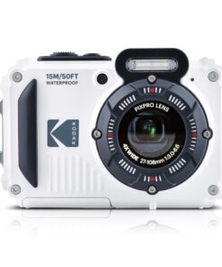 Kodak Pixpro WPZ2 - Compact Digital Camera 16M Pixels, Waterproof to 15m, Shockproof, Video 720p, LCD Screen 2.7 - Li-ion Battery, White