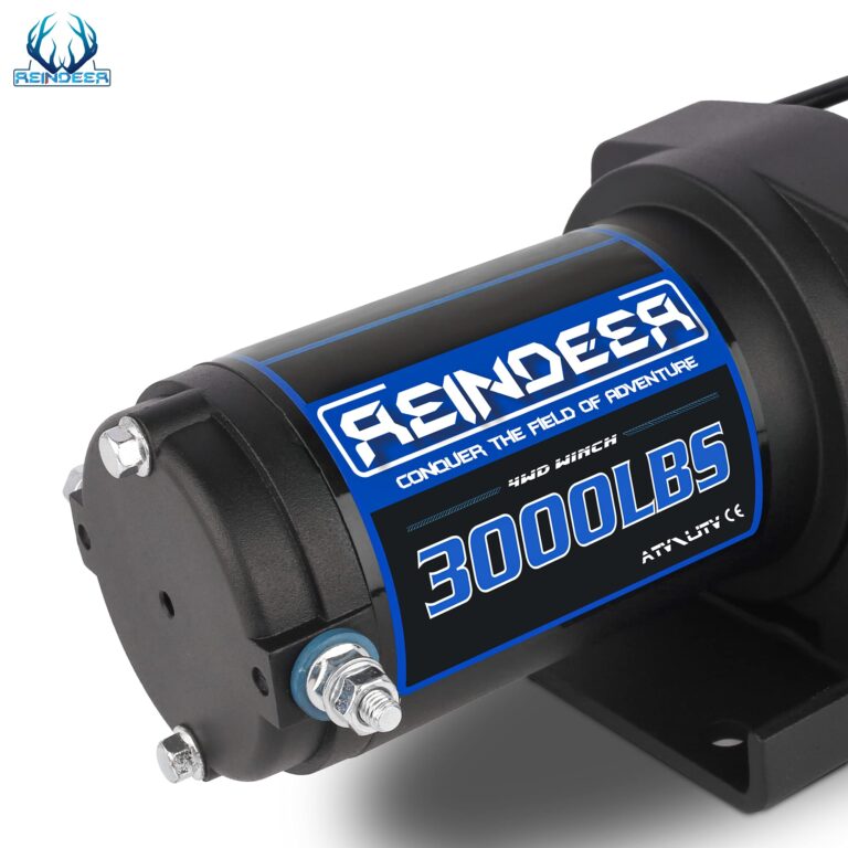 REINDEER New 12V Winch 3000 lb Load Capacity Electric Winch Kit for ATV UTV Steel Cable Wire Rope with Hawse Fairlead Waterproof IP67 with Wireless Remotes - Image 6