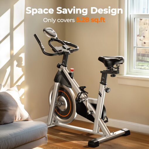 YOSUDA Indoor Cycling Bike - 2023 Version - Stationary Bike with Tablet Mount & Comfortable Seat Cushion - Image 2