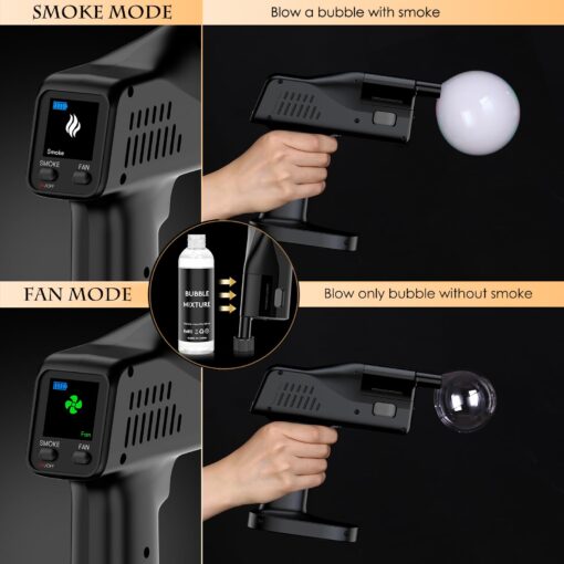 RAYBYLAND Electric Smoker Gun for Cooking, 5000mAh Rechargeable Battery, One Button Operation, Suitable for Indoor and Outdoor Barbecue and Bar Cocktails, Whiskey - Image 7