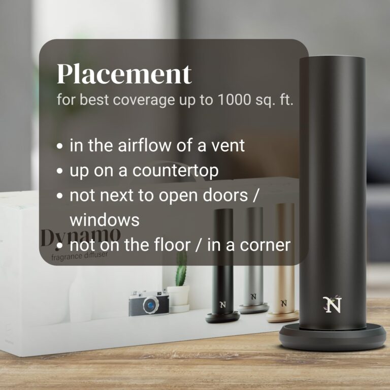 Natscent Dynamo Essential Oil Diffuser for Home with Fragrance Sample, App & Manual Control, Cold-Air Scent Diffusers for Home, Large Room, Hotel Scent Diffuser up to 1000sq.ft Black Aroma Diffusers - Image 2
