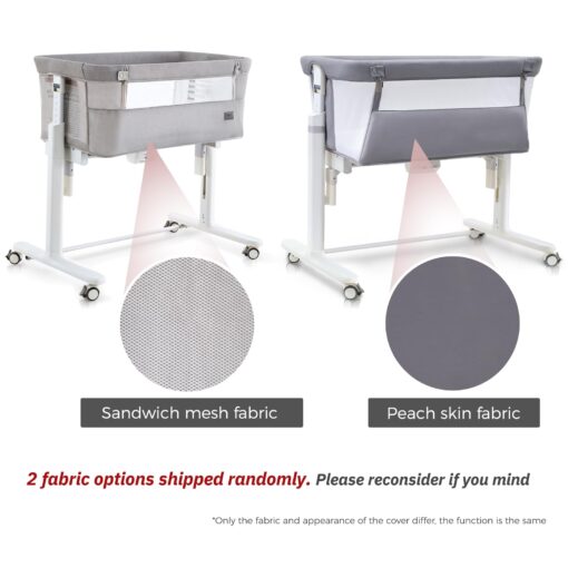 VaVaSoo Rocking Bassinet for Baby Automatic Bedside Crib Electric Baby Cradle 5 Heights Adjustable Bedside Sleeper for Infant Smart Auto Rocking Crib 3 in 1 Bassinet on Wheels, Light Grey - Image 8