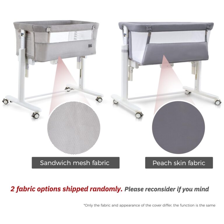 VaVaSoo Rocking Bassinet for Baby Automatic Bedside Crib Electric Baby Cradle 5 Heights Adjustable Bedside Sleeper for Infant Smart Auto Rocking Crib 3 in 1 Bassinet on Wheels, Light Grey - Image 8