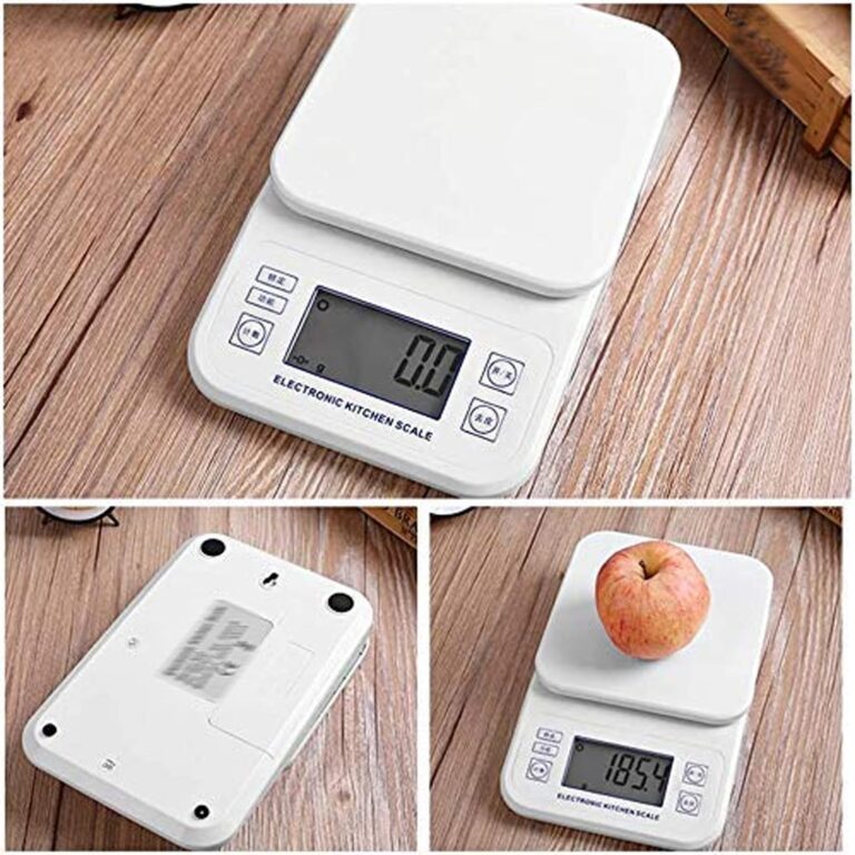 ZOCWJK Electronic Scales High-Precision Kitchen Food Scales ABS Raw Material Electronic Precision Scale Scales(White-5kg/1g - Image 2