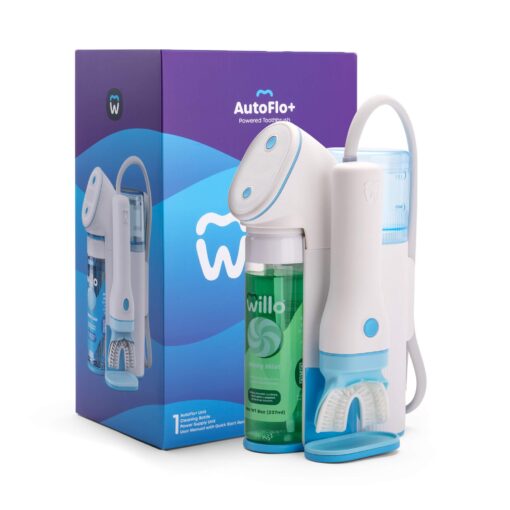 Willo Fully Automated Kids U-Shaped Electric Toothbrush - 2 Brushing Timers, Deep-Cleans, Consistent Results, Eliminates Brushing Mistakes - Minty Mist (Large - Kids Ages 12+ Years)