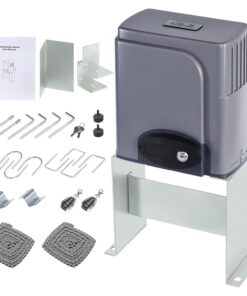 CO-Z 1400lb Sliding Gate Opener Hardware Security System Kit for Sliding Gates Up to 40 Feet, Automatic Gate Opener with Two Remote Controls, Electric Rolling Driveway Slide Gate Motor - Model CG1400