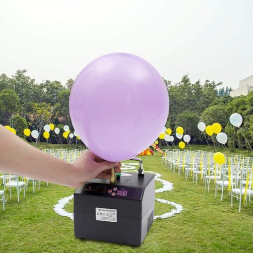 Electric Air Balloon Pump, B23 Lagenda Portable Electric Balloon Pump Balloon Inflator Party Air Blower Electric Balloon Blower Pump with Timer Battery for Party Events Decoration - Image 6