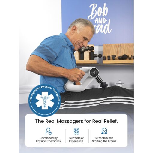 BOB AND BRAD D6 Pro Max Massage Gun with Metal Head, Deep Tissue Percussion with 16mm Amplitude, Professional Muscle Massager Gun for Athletes, Quiet Electric Handheld Massager, FSA and HSA Eligible - Image 5
