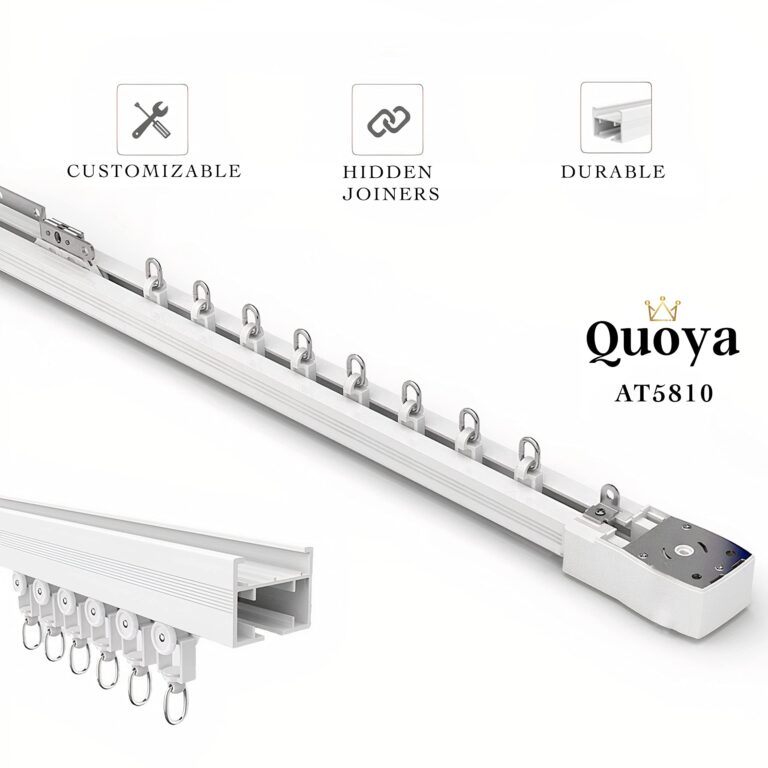 Quoya Smart Electric Curtain Track AT5810【Up to 3m(118in) - Motorised and Adjustable 】, with Automated Rail Motor with App, Voice, Remote Control, Compatible with Alexa, Google and Siri - Image 7