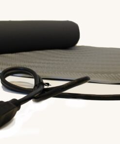 RHS Snow Melting Mat, Anti-Slip Walkway Herringbone Design, Color Gray, Outdoor Mat, Prevents ice Formation, Melts up to 2 inches of Snow per Hour, 120 Volts (30-inches x 3-feet)