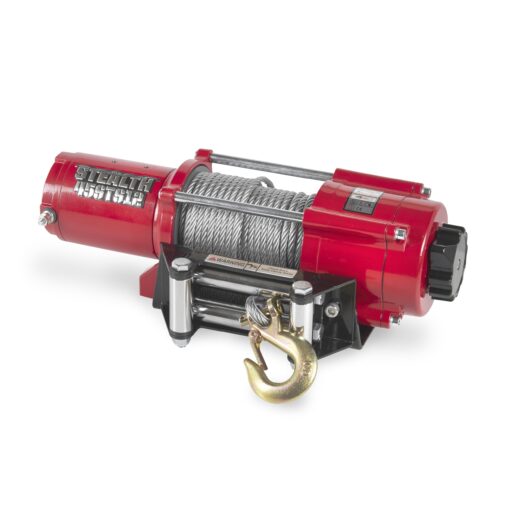 Stealth Winches 4500lb UTV ATV Winch, 12 Volt Electric Winch with 2 Wireless remotes and Steel Rope, Perfect for Towing Boat Trailer Winch, Portable Winch 12v, Roller Fairlead & Mounting Plate - Image 5