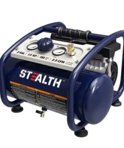 STEALTH Air Compressor 3 Gallon, Quiet Air Compressor, Oil-Free,for Tire Inflator, Auto Repair, Woodwork Nailing (SAQ-1301)