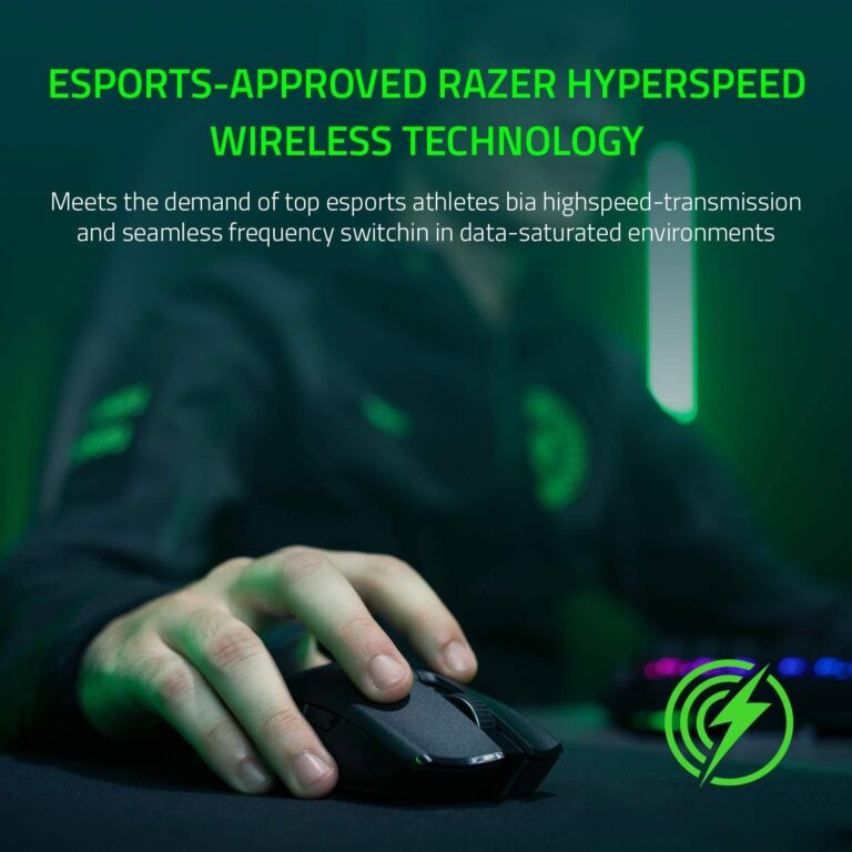 Razer Viper Ultimate Hyperspeed Lightest Wireless Gaming Mouse & RGB Charging Dock: Fastest Switch - 20K DPI Optical Sensor - Chroma Lighting - 8 Programmable Buttons - 70 Hr Battery - Image 3