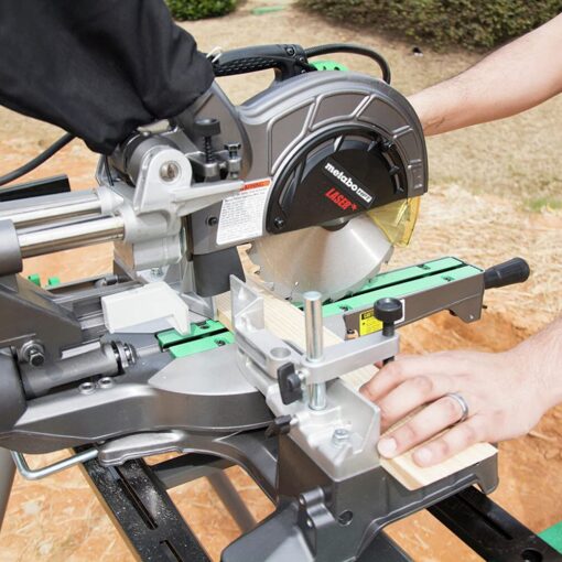 Metabo HPT Miter Saw | 8-1/2-Inch Blade | Linear Ball Bearing Slide System | C8FSES - Image 6