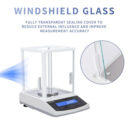 LACHOI Lab Analytical Balance 500g×0.001g Lab Scale 0.001g Accuracy Precision Scale 0.001g Digital Scale Jewelry Scale Laboratory Balance Scale（500g/0.001g - Image 7