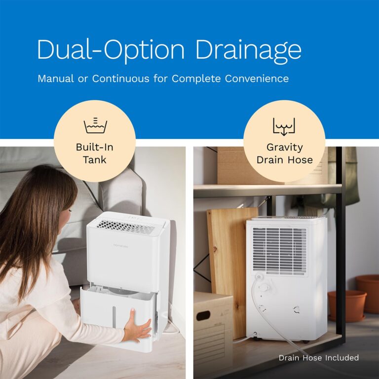 hOmeLabs 1,800 Sq. Ft Energy Star Dehumidifier – 25 Pint, High-Efficiency Moisture Removal for Home, Bedroom, Bathroom & Medium Rooms – Powerful Humidity Control, Quiet & Portable with Auto Shut-Off - Image 2