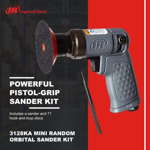 Ingersoll Rand 3128KA Mini Random Orbital Sander Kit - Image 7