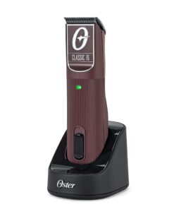 Oster Professional Cordless Hair Clippers, Classic 76 for Barbers and Hair Cutting with Detachable Blade, Burgundy