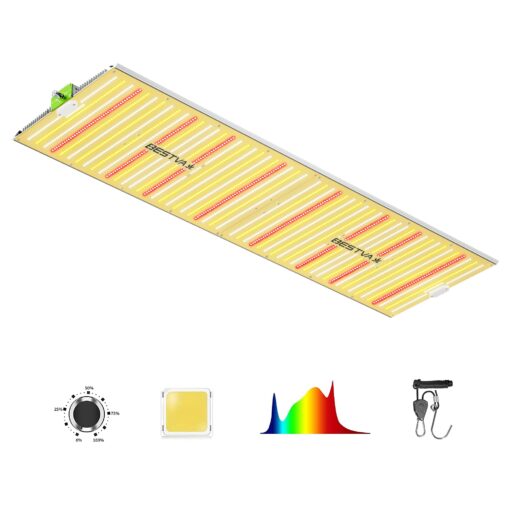 BESTVA 2025 Upgraded BP4000 LED Grow Light with High Yield Diodes & Dimmable Full Spectrum Plant Light for Indoor Plants Seedling Veg and Bloom Grow Lamp for 4x4 Grow Tent