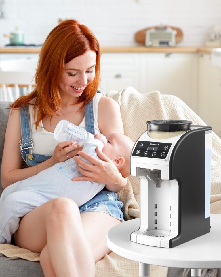 Mercalon Instant Formula Maker, Fast and Customizable Formula Dispenser Machine with Accurate Temperature Control for Baby, Automatic Powder Blending for All Brands of Bottle and Formula, Black/White - Image 4