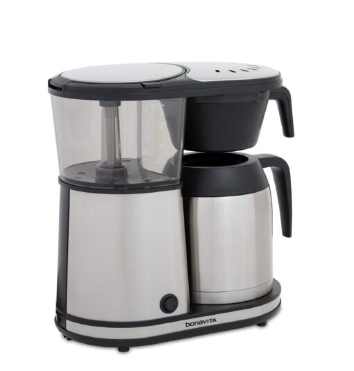 Bonavita 8 Cup Drip Coffee Maker Machine, One-Touch Pour Over, Auto Pause Brewing with Stainless Steel Double Wall Thermal Carafe, SCA Certified, Dishwasher Safe, BV1901TS - Image 5