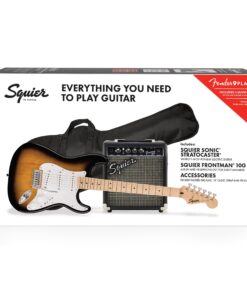 Squier Sonic Series Stratocaster Pack - 2-color Sunburst