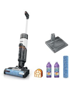 Shark Wet Dry Vacuum Mop All-in-One Cordless Hardfloor Cleaner, HydroVac MessMaster, 3-in-1 Self-Cleaning System, Strong Suction with 2 Brushrolls & 2 Solutions, for Hard Floors & Area Rugs, AW261